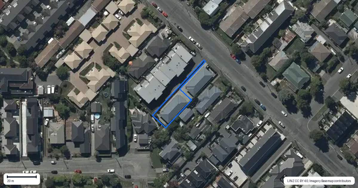 Property context map for 58 Southampton Street, Sydenham, Christchurch