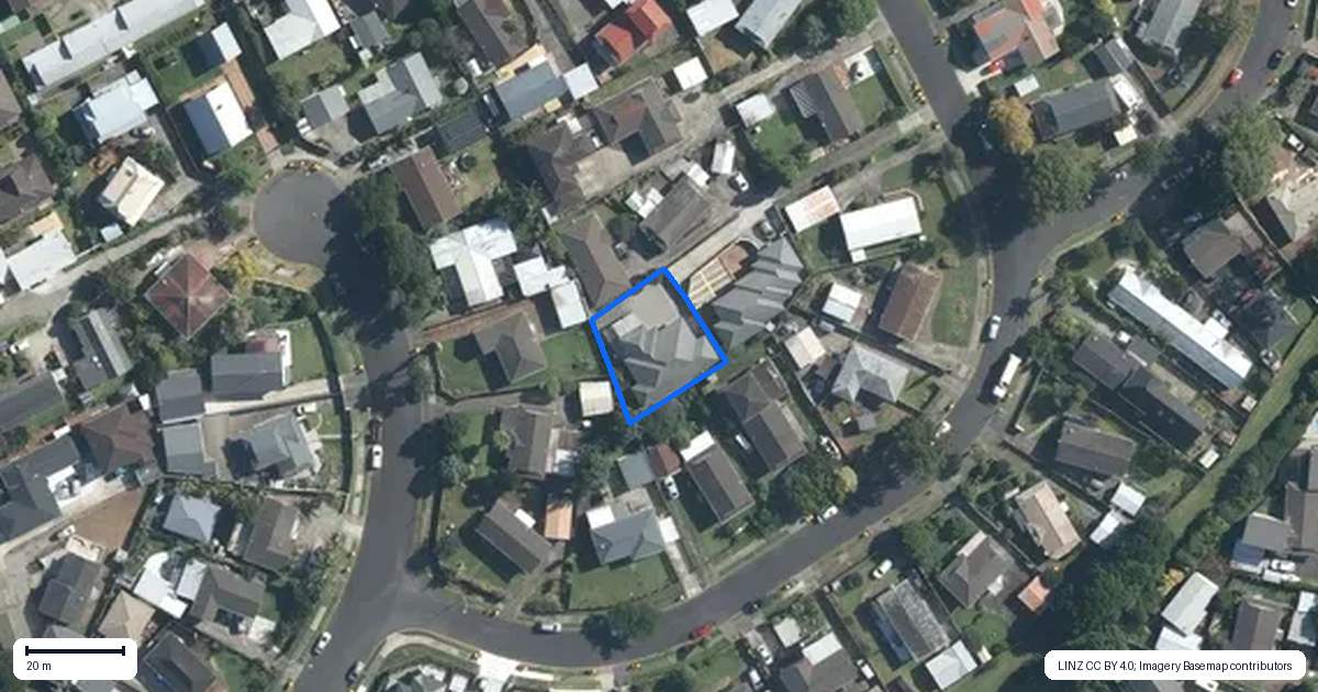 Property context map for 16A Darren Crescent, Half Moon Bay, Auckland