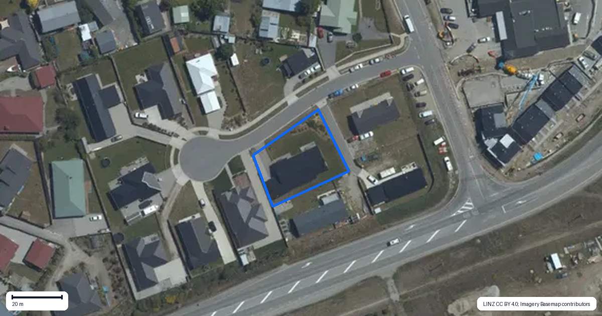Property context map for 8 Hebbard Court, Albert Town, Wanaka