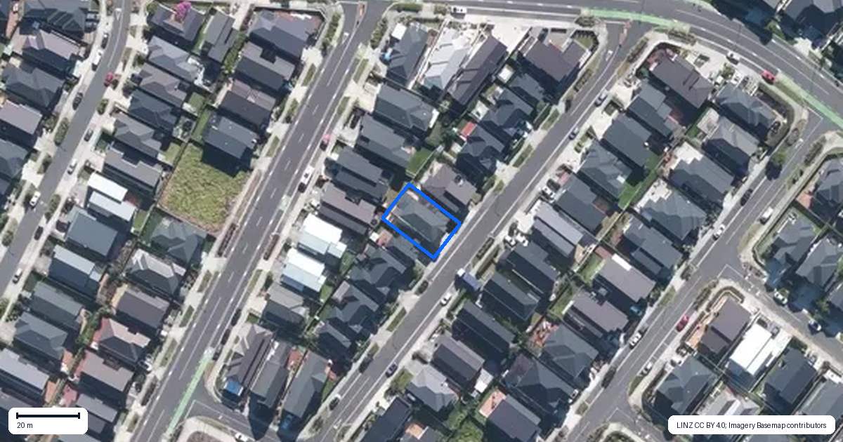 Property context map for 16 Kearns Drive, Hobsonville, Auckland