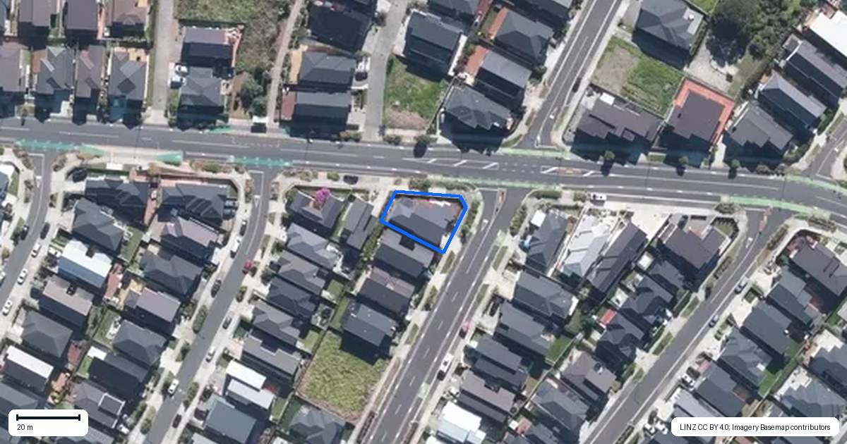 Property context map for 1 Roa Avenue, Hobsonville, Auckland