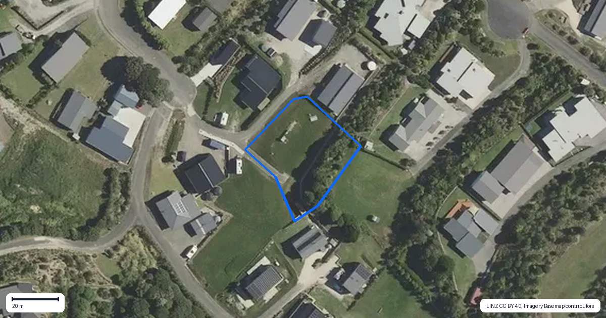 Property context map for 13B Puka Place, Mahia