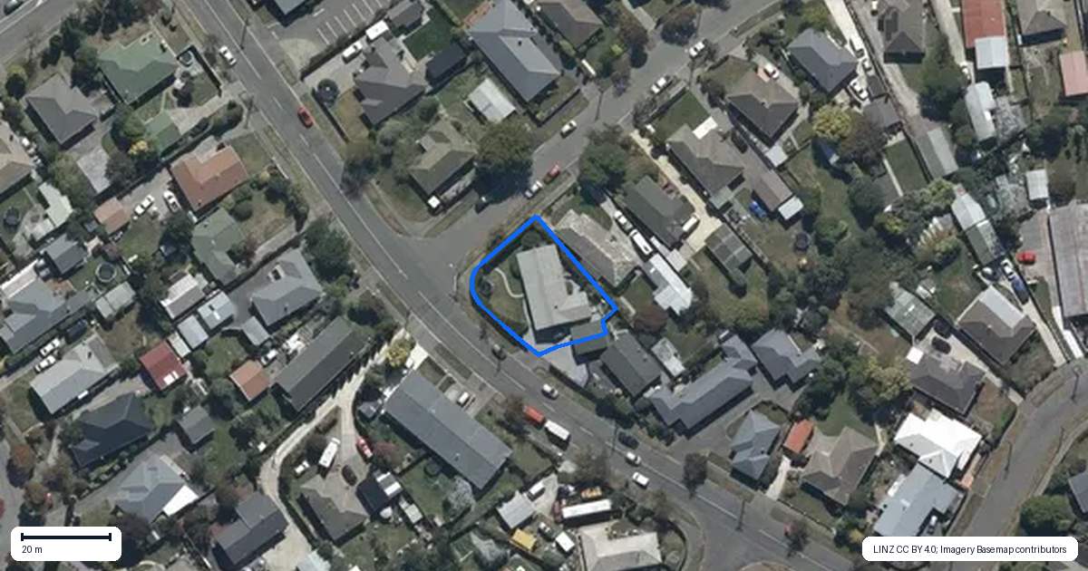 Property context map for 1 Stackhouse Avenue, Bishopdale, Christchurch