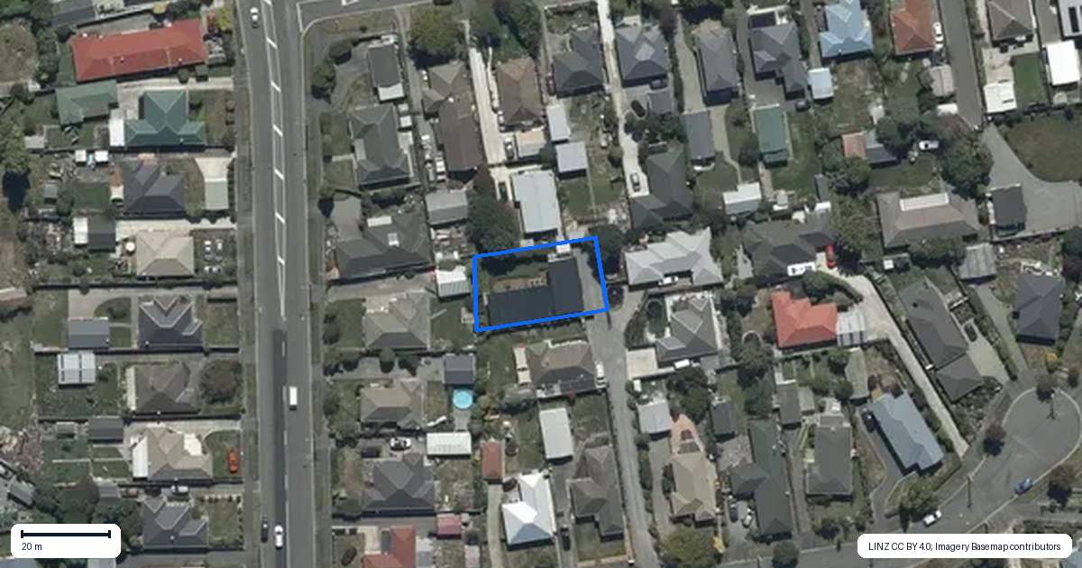 Property context map for 7A Bideford Place, Dallington, Christchurch