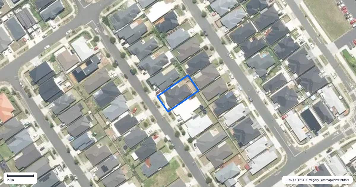 Property context map for 20 Raki Street, Pukekohe