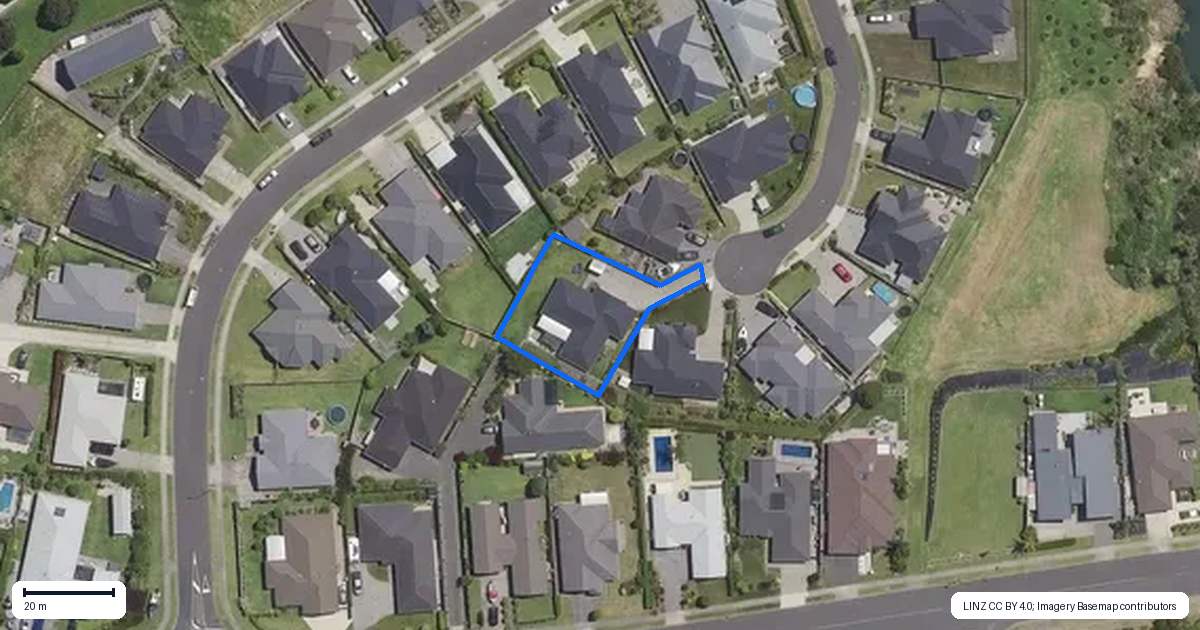 Property context map for 8 Shoreview Close, Omokoroa
