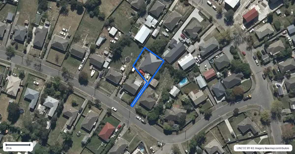 Property context map for 14A Earnslaw Crescent, Bryndwr, Christchurch