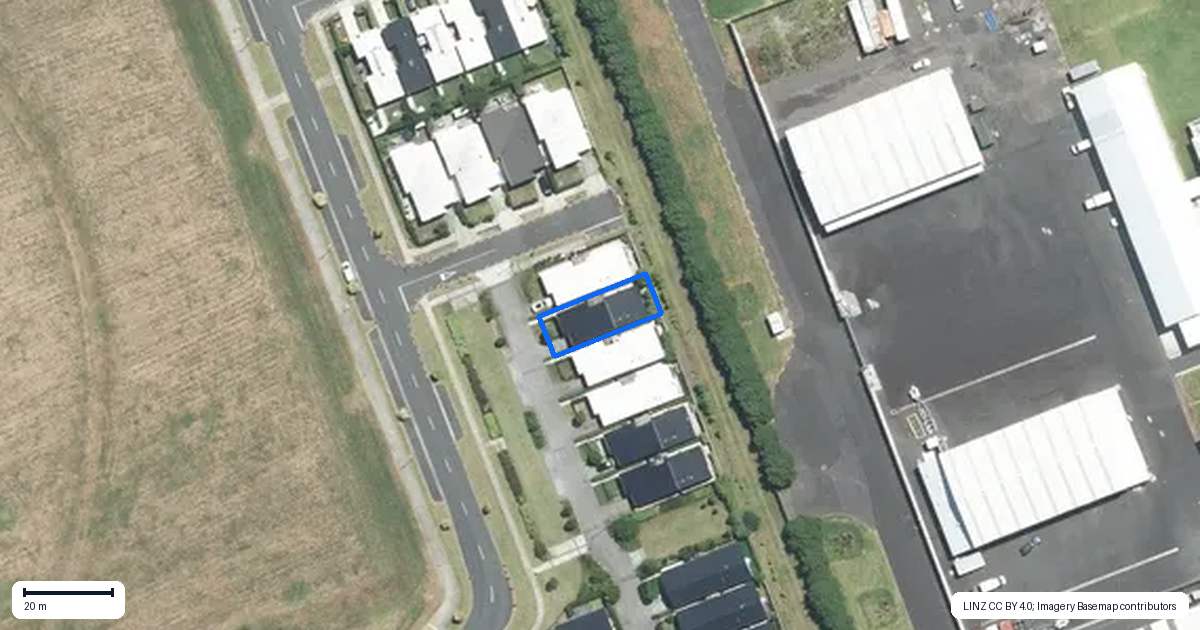 Property context map for 23 Lieutenant Lane, Papakura