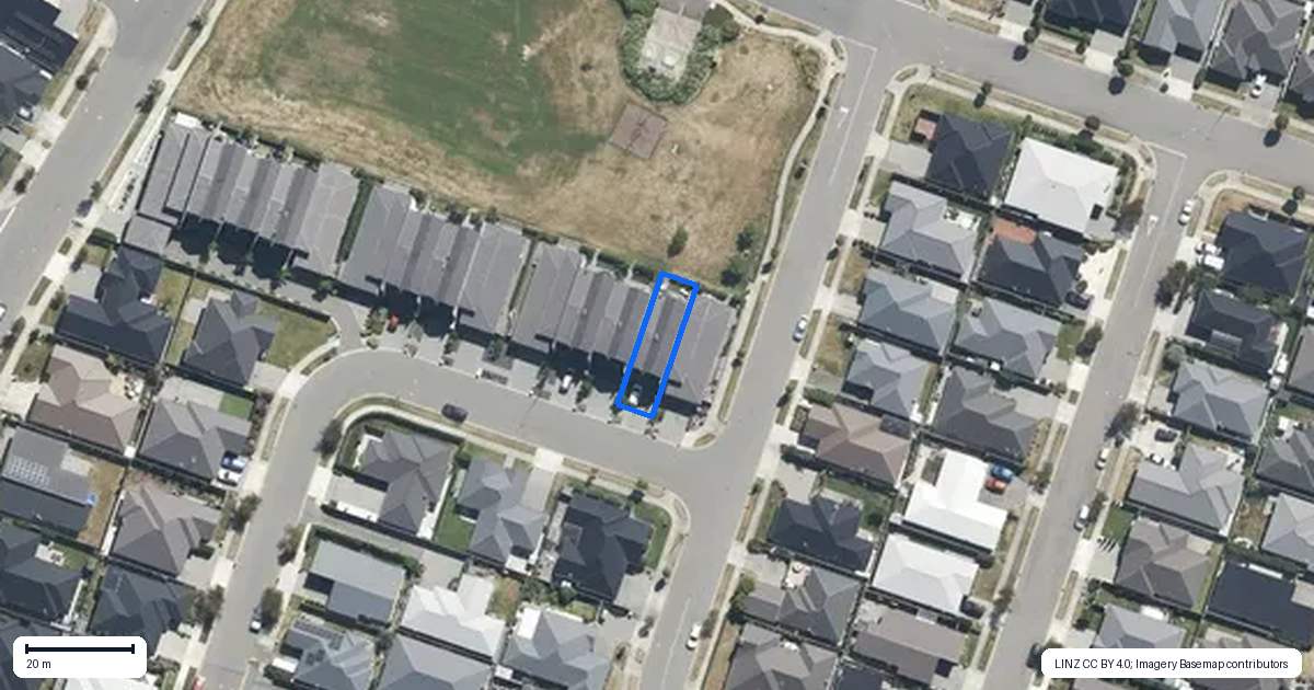 Property context map for 2B Batchelor Place, Kaiapoi