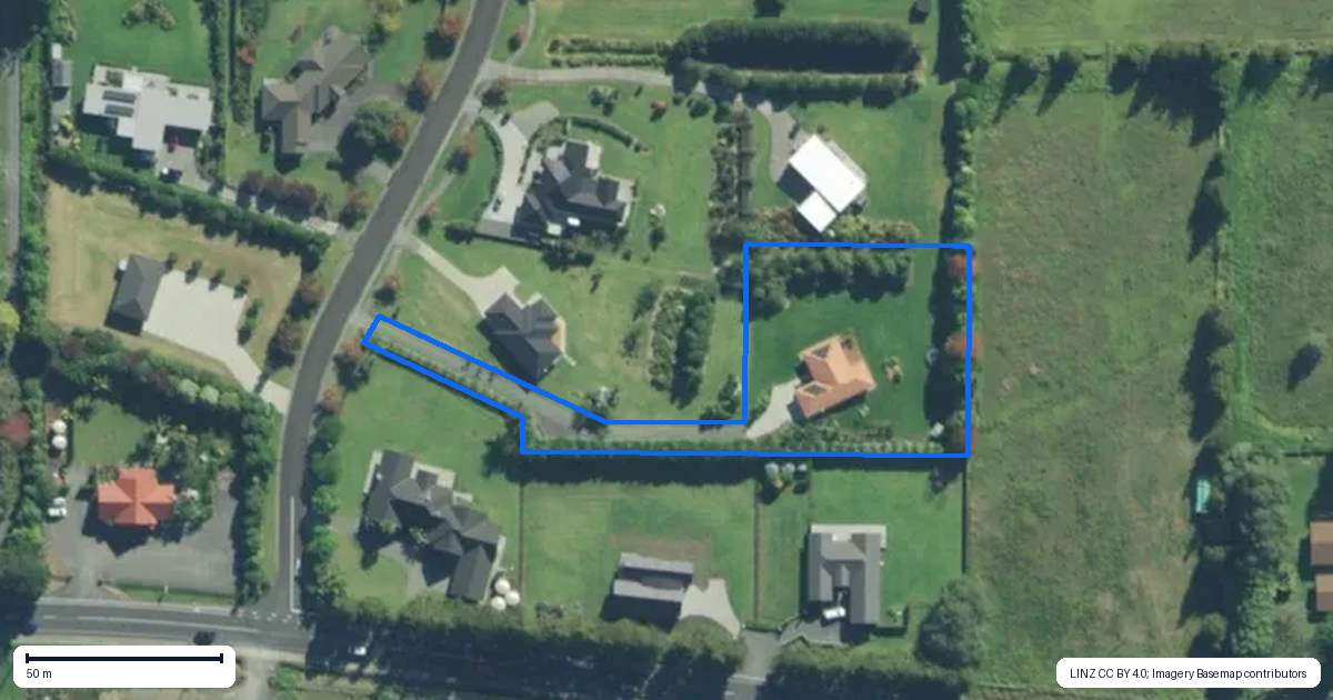 Property context map for 4 Pathways Drive, Kerikeri