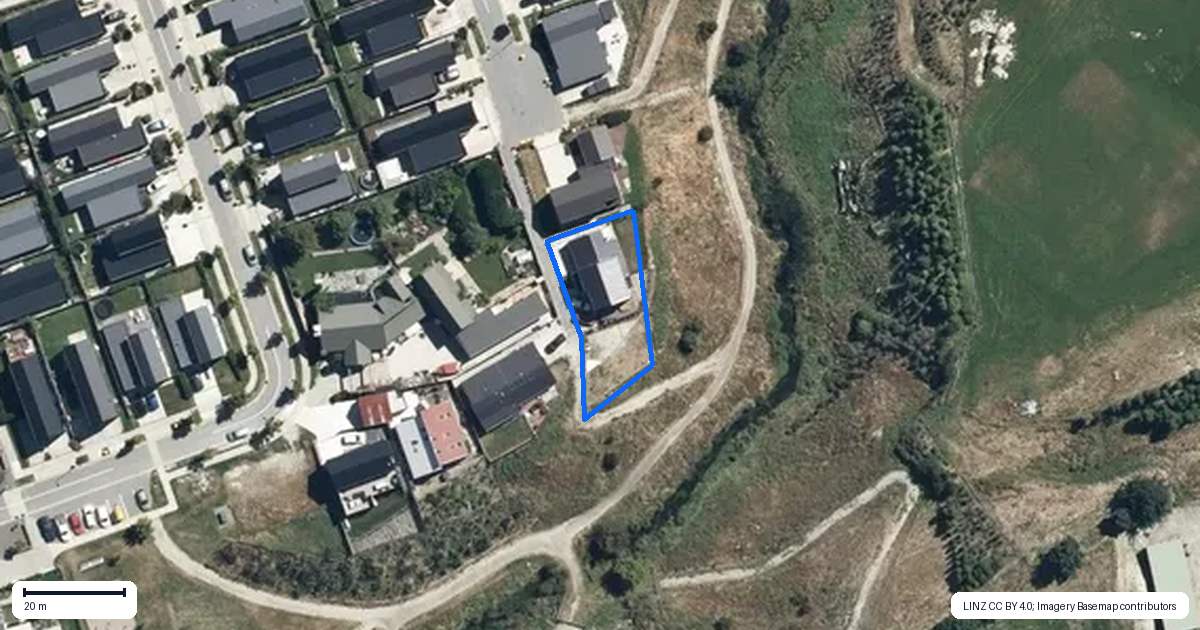 Property context map for 9 Longlands Street, Lake Hayes, Queenstown
