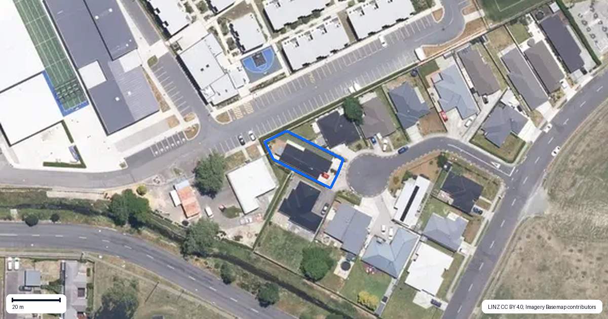 Property context map for 14 Passchendaele Grove, Trentham, Upper Hutt