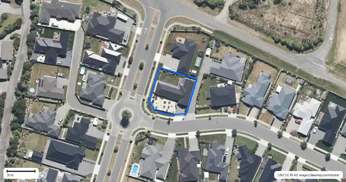 Property context map for 136 Sutherland Drive, Kaiapoi