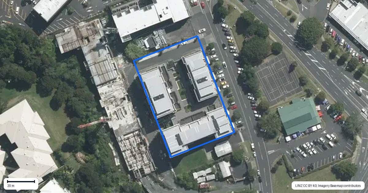 Property context map for 604/22 Library Lane, Albany, Auckland