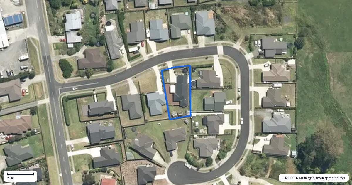 Property context map for 6 Matau Close, Te Kauwhata