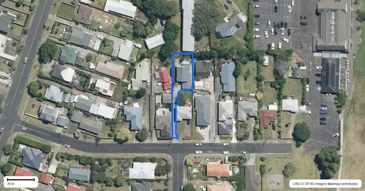 Property context map for 6A Maui Street, New Lynn, Auckland