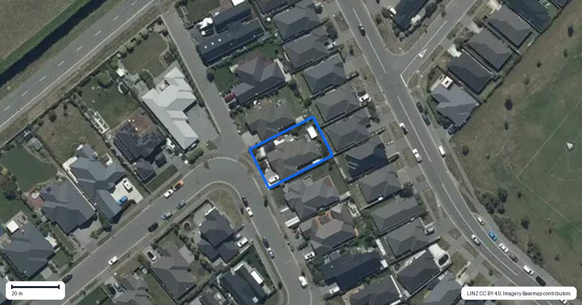 Property context map for 36 Luxembourg Crescent, Halswell, Christchurch