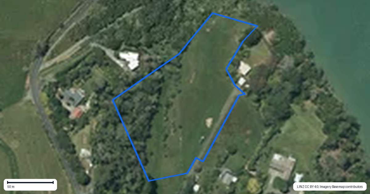 Property context map for 14C Greenslade Road, Raglan