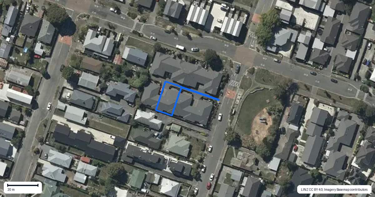 Property context map for 51B Grafton Street, Waltham, Christchurch