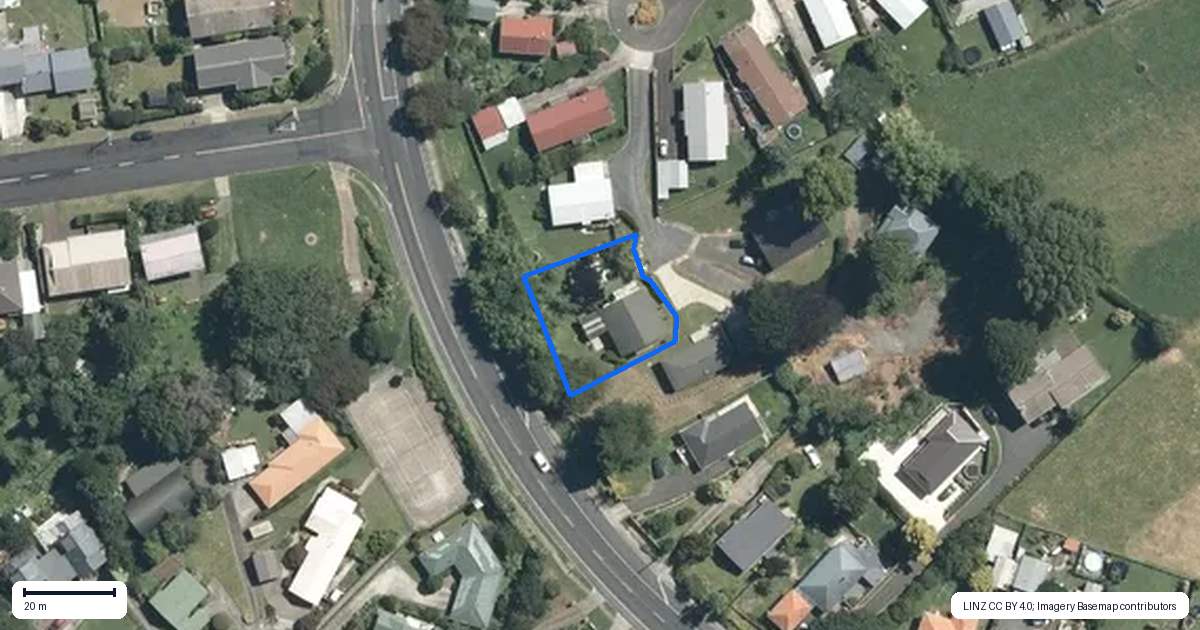 Property context map for 339 Sinclair Terrace, Te Awamutu
