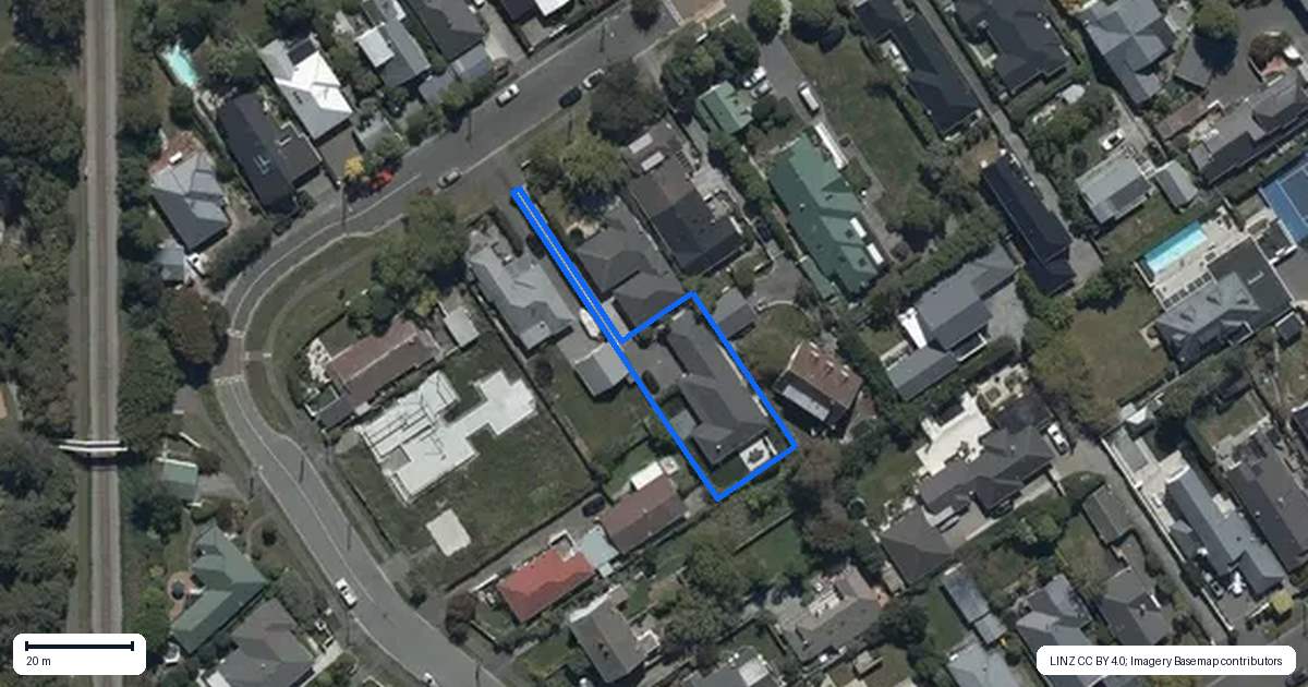 Property context map for 2/16 Hawthorne Street, Strowan, Christchurch