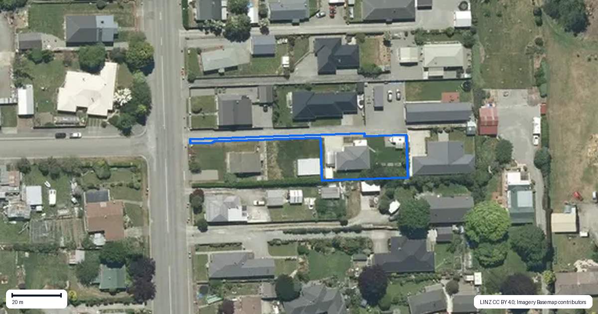 Property context map for 225A Talbot Street, Geraldine
