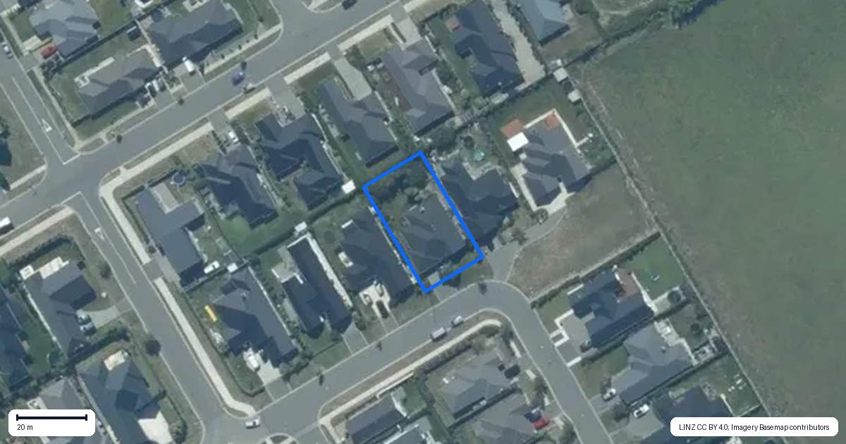 Property context map for 55 Lemonwood Drive, Rolleston