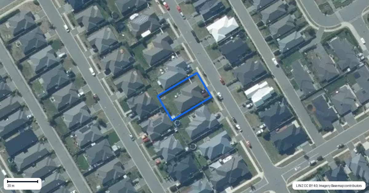 Property context map for 12 Longcot Drive, Rolleston