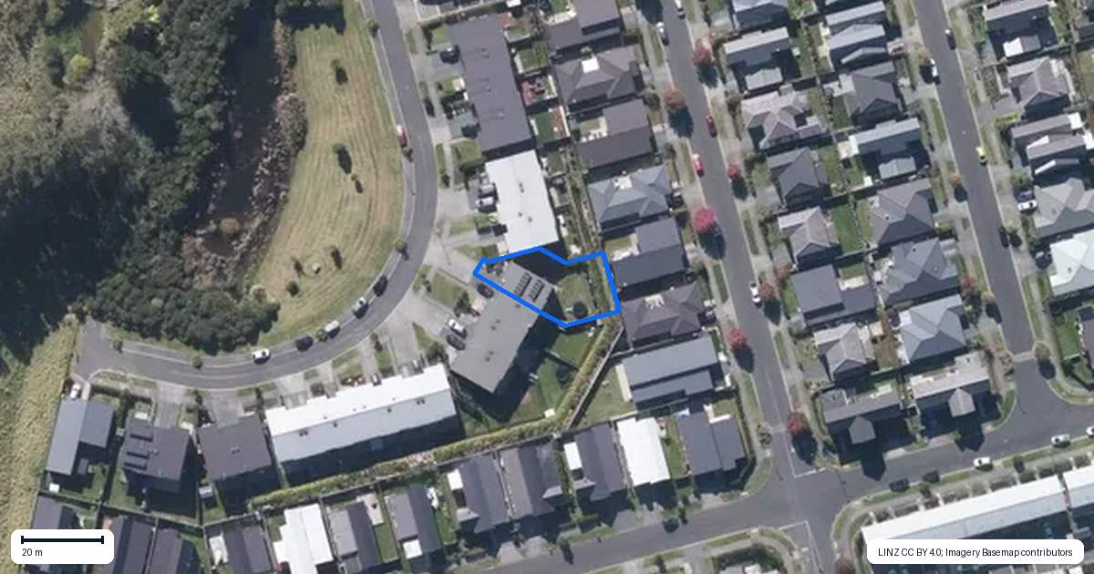 Property context map for 16 Tamiro Road, Whenuapai, Auckland