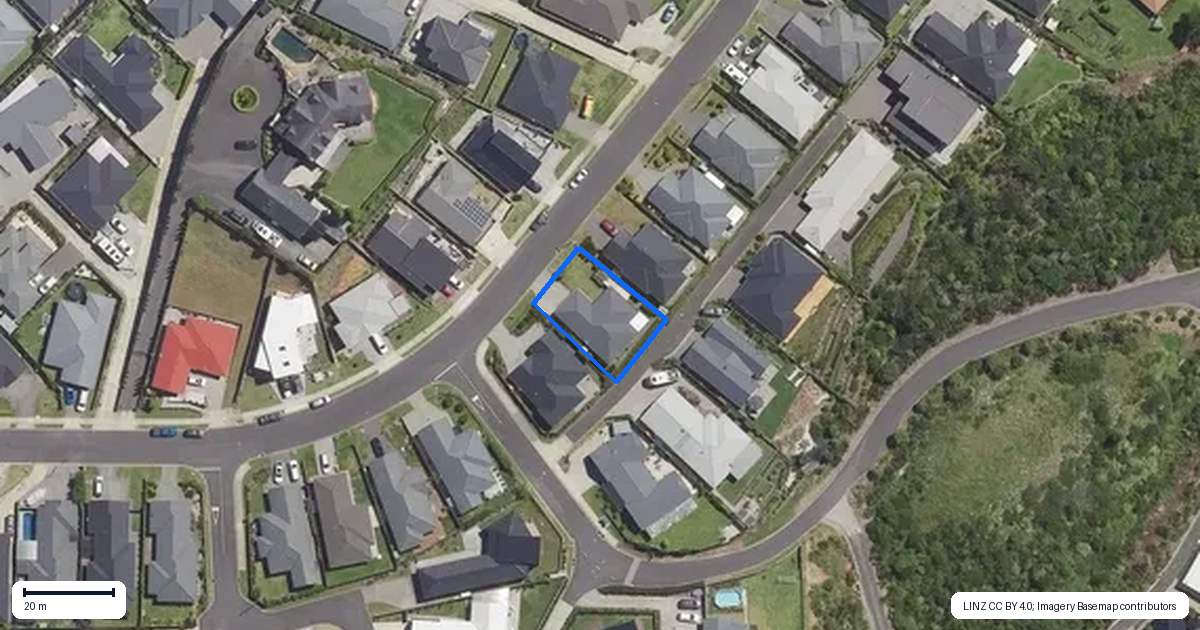 Property context map for 53 Bert Wall Drive, Omokoroa