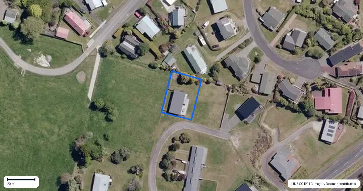 Property context map for 7 Barron Place, Omori, Turangi