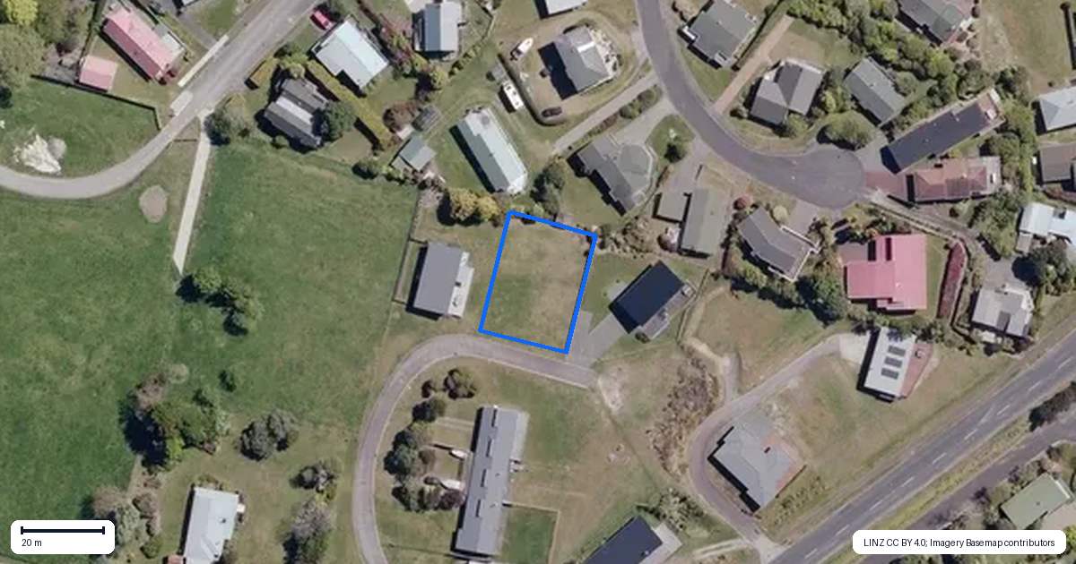 Property context map for 9 Barron Place, Omori, Turangi