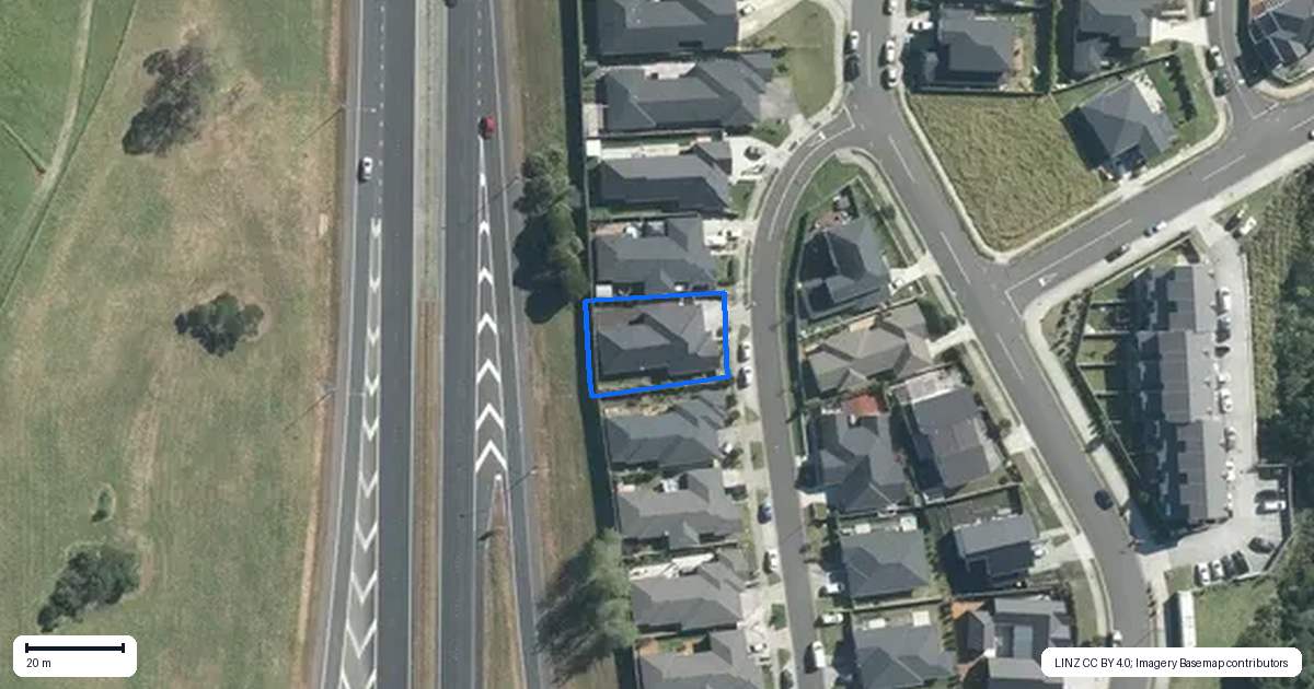 Property context map for 19 Ahorangi Road, Silverdale