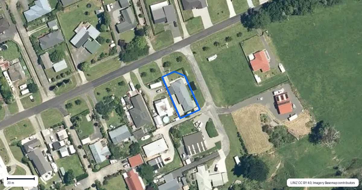 Property context map for 54 Mataura Road, Waihi