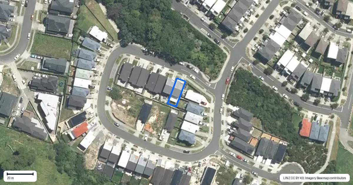 Property context map for 77 Joseph Street, Flat Bush, Auckland