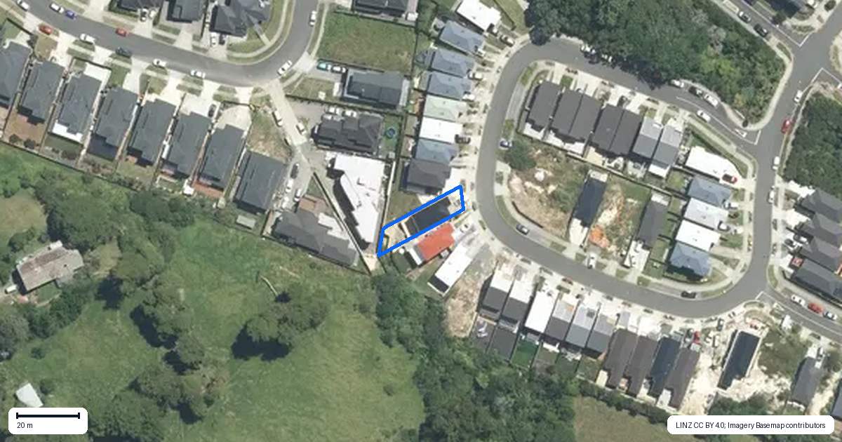 Property context map for 108 Joseph Street, Flat Bush, Auckland