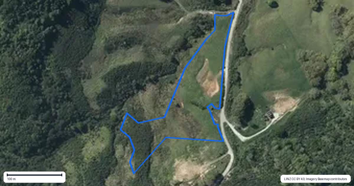 Property context map for 88 Waere Valley Lane, Warkworth