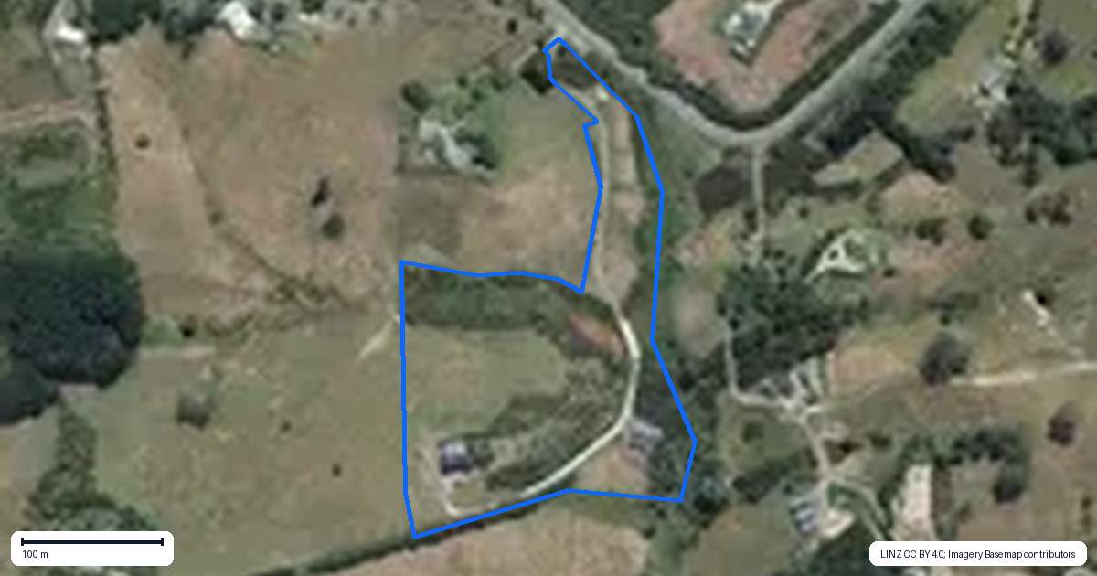 Property context map for 846 Haruru Road, Wainui