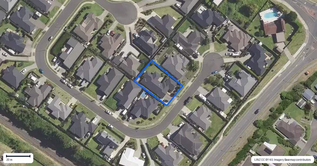 Property context map for 17 Charlotte Drive, Omokoroa