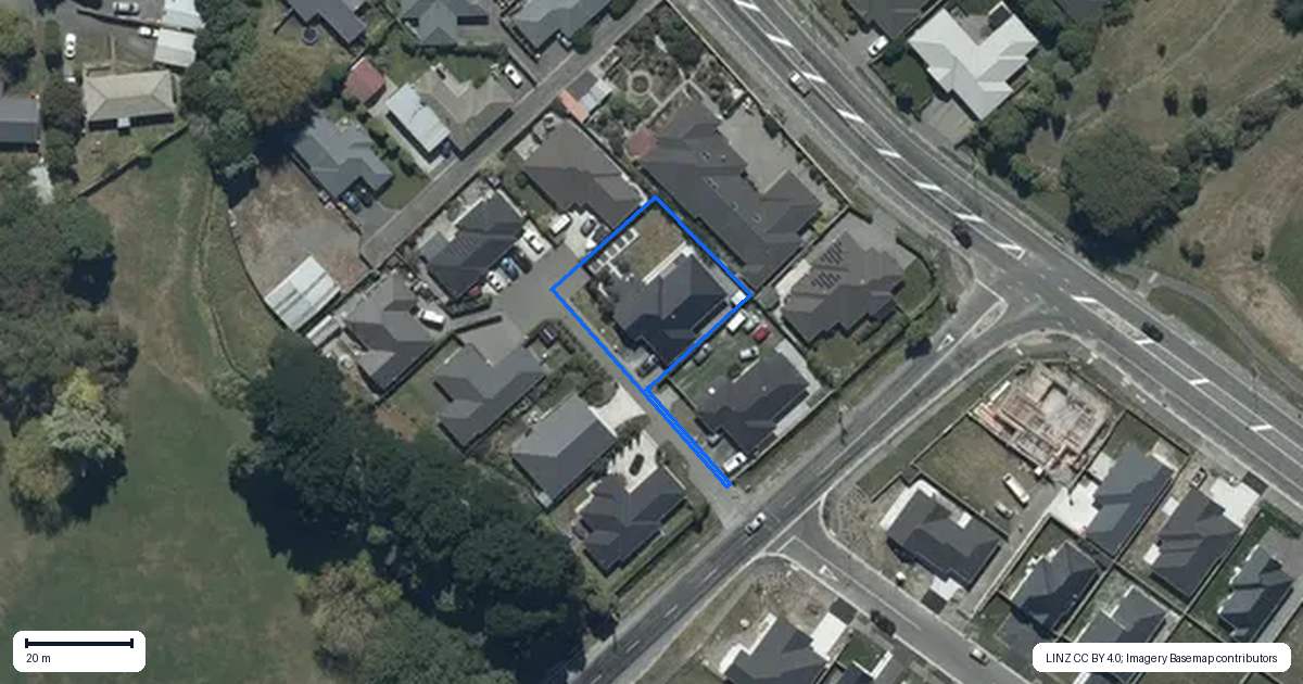 Property context map for 4 Schofield Lane, Hornby, Christchurch
