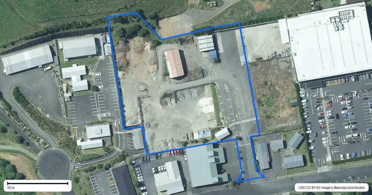Property context map for 16A Manadon Street, Spotswood, New Plymouth