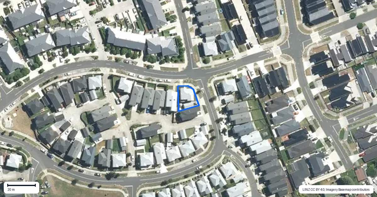 Property context map for 35 Bellbird Street, Papakura