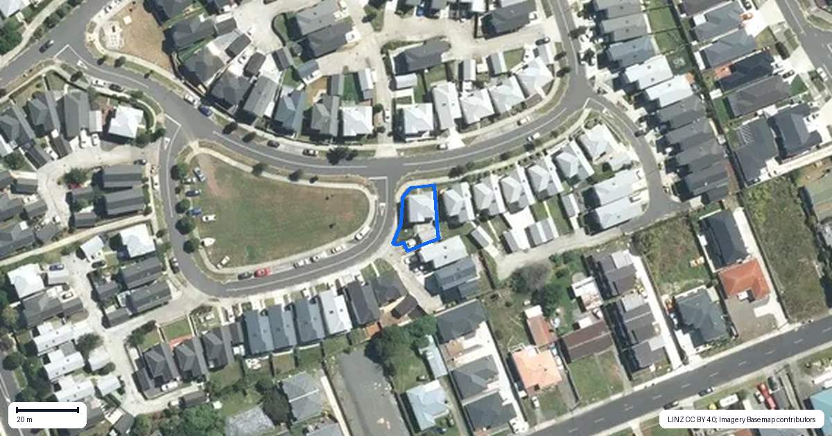 Property context map for 7 Warbler Crescent, Papakura
