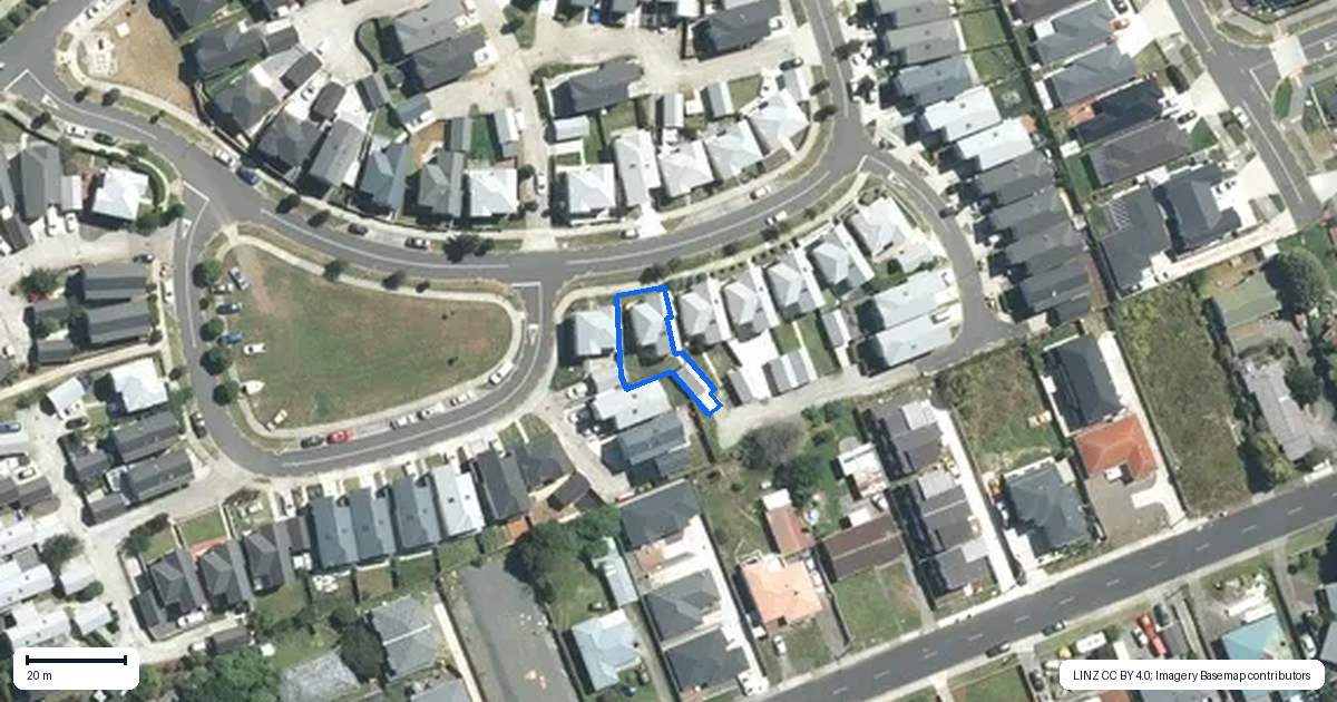 Property context map for 9 Warbler Crescent, Papakura
