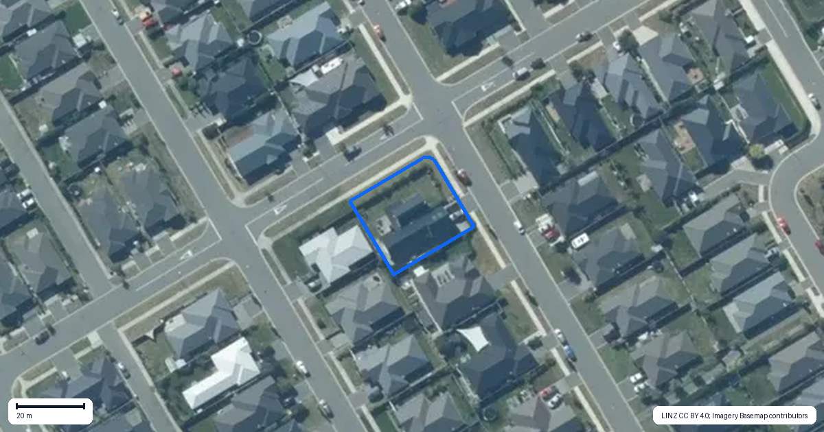 Property context map for 22 Longcot Drive, Rolleston