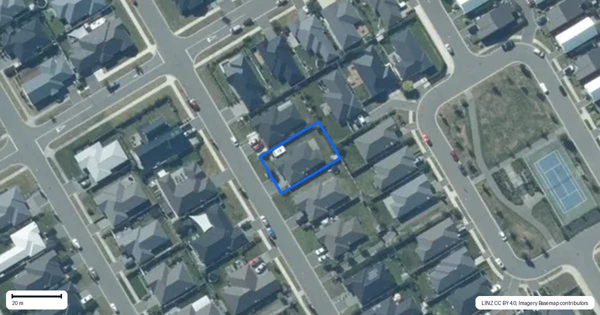Property context map for 27 Longcot Drive, Rolleston