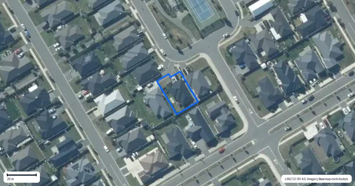 Property context map for 37 Moreton Green, Rolleston
