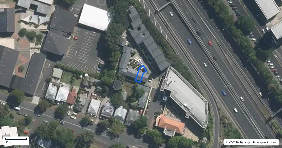 Property context map for 3 Foundries Lane, Freemans Bay, Auckland