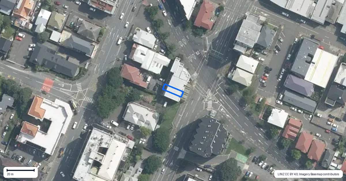 Property context map for 244 Victoria Street, Te Aro, Wellington