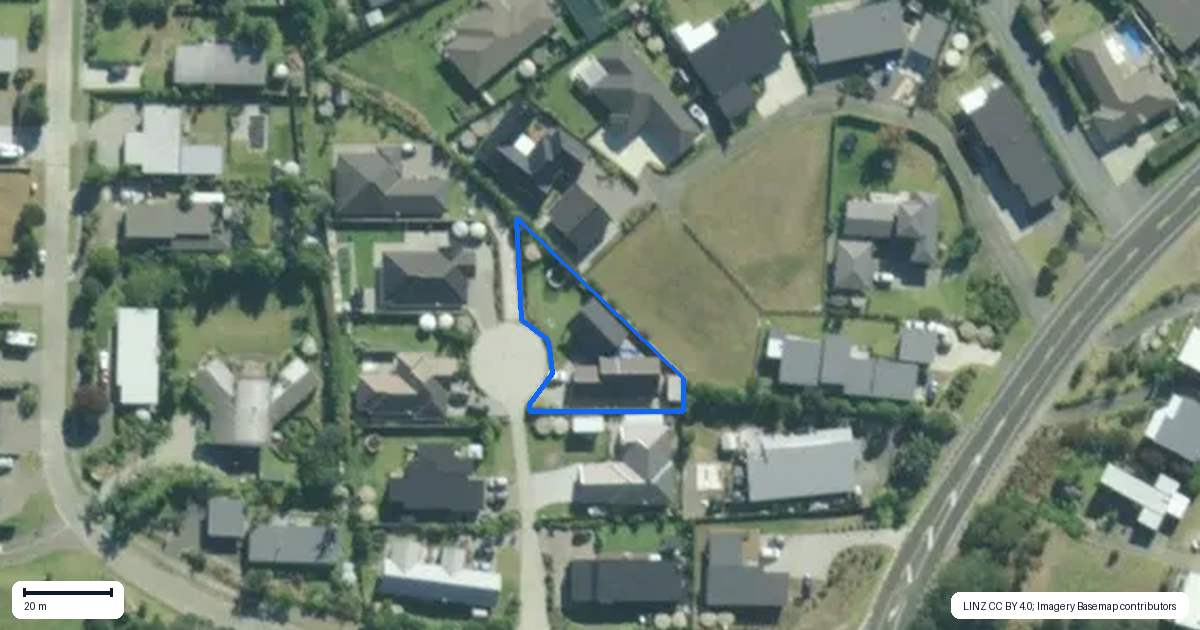 Property context map for 6 Paulene Anne Place, Mangawhai Heads, Mangawhai